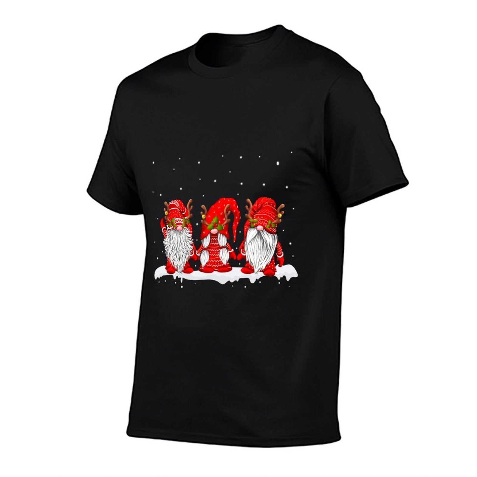 Three Nordic Gnomes Winter Christmas Swedish Elves Comfortable T-Shirt