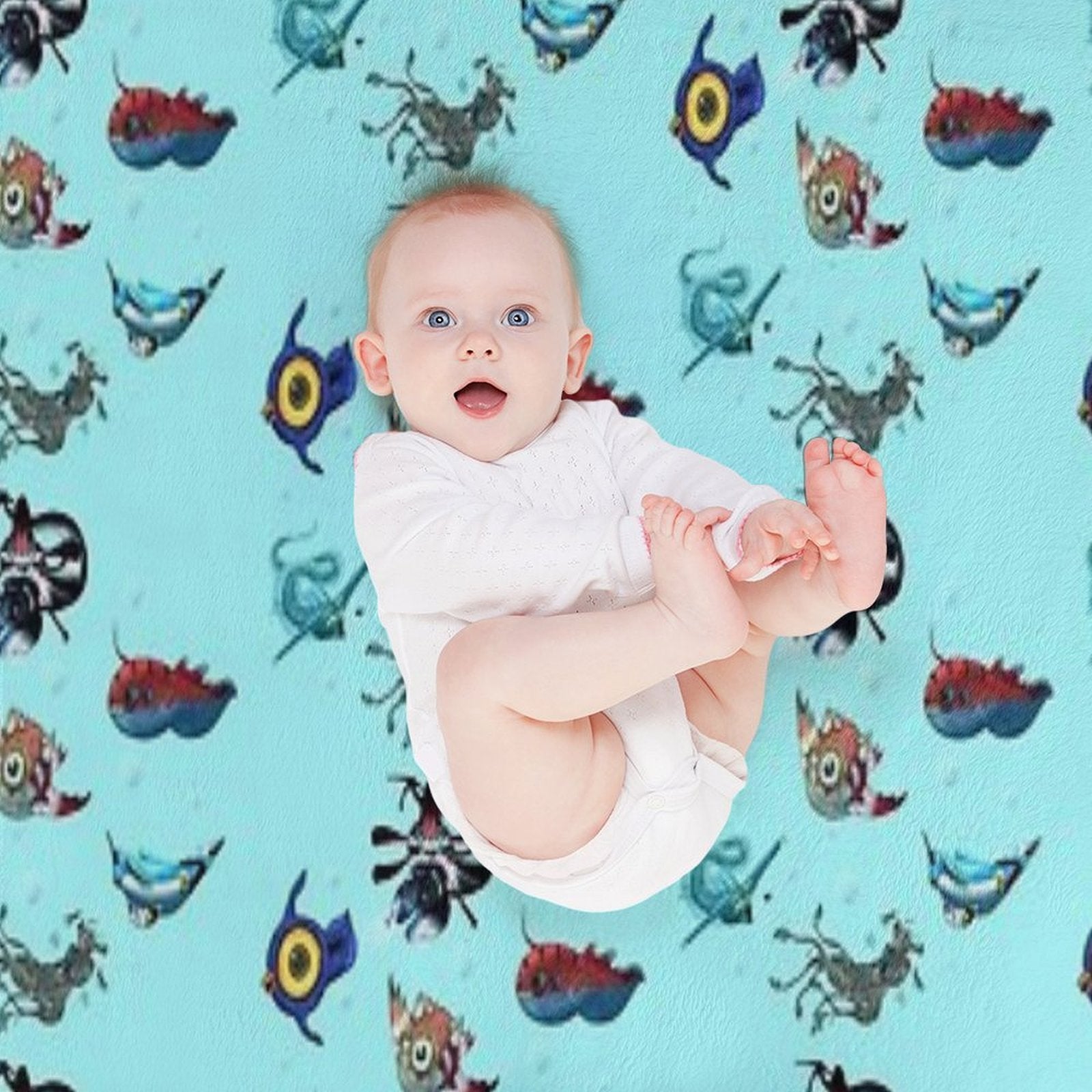 Subnautica Fauna Lightweight Throw Blanket