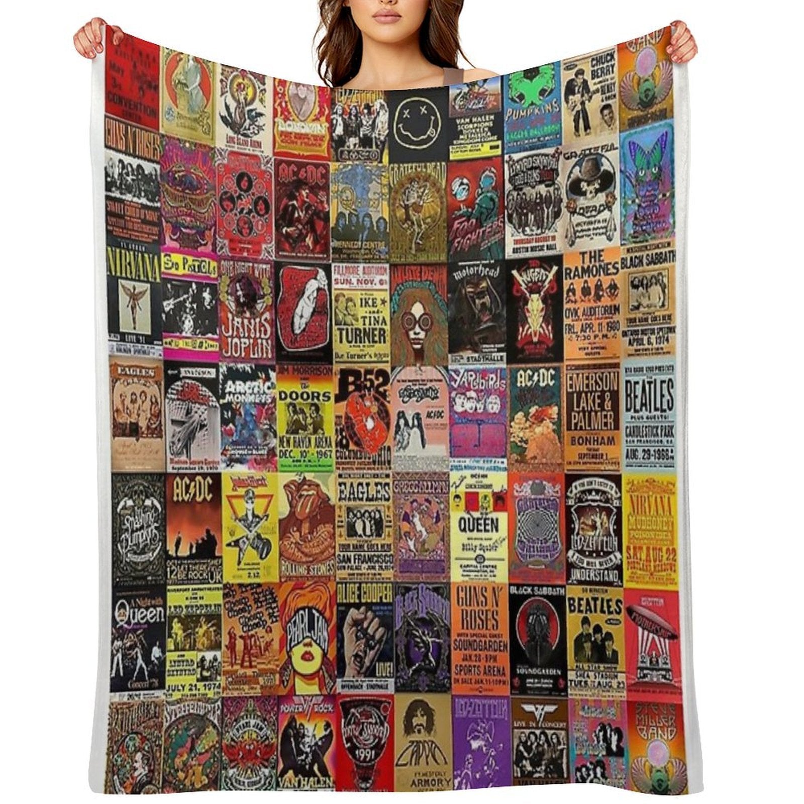 Rock Collage Quick-dry Throw Blanket