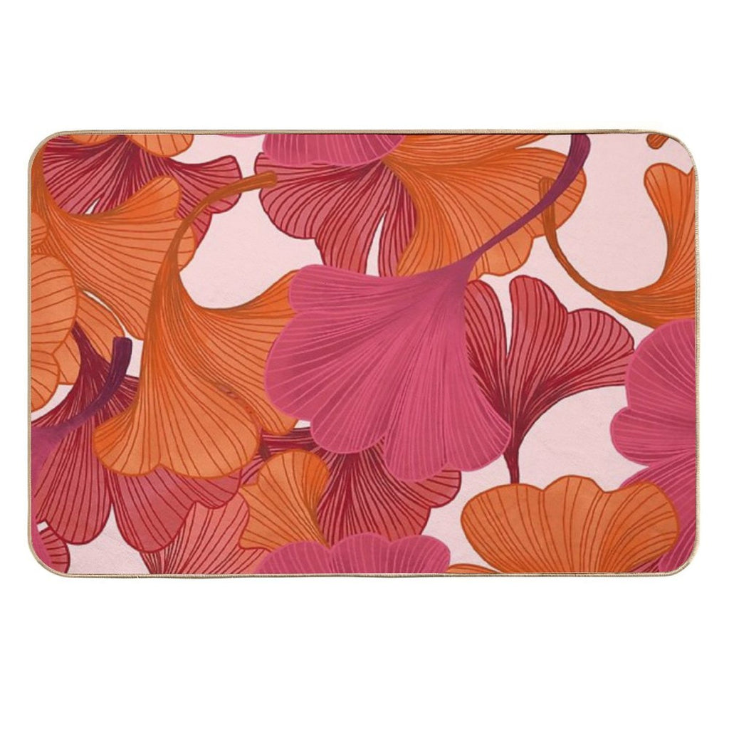 Autumn Ginkgo Leaves  Eco-Friendly Bath Mat
