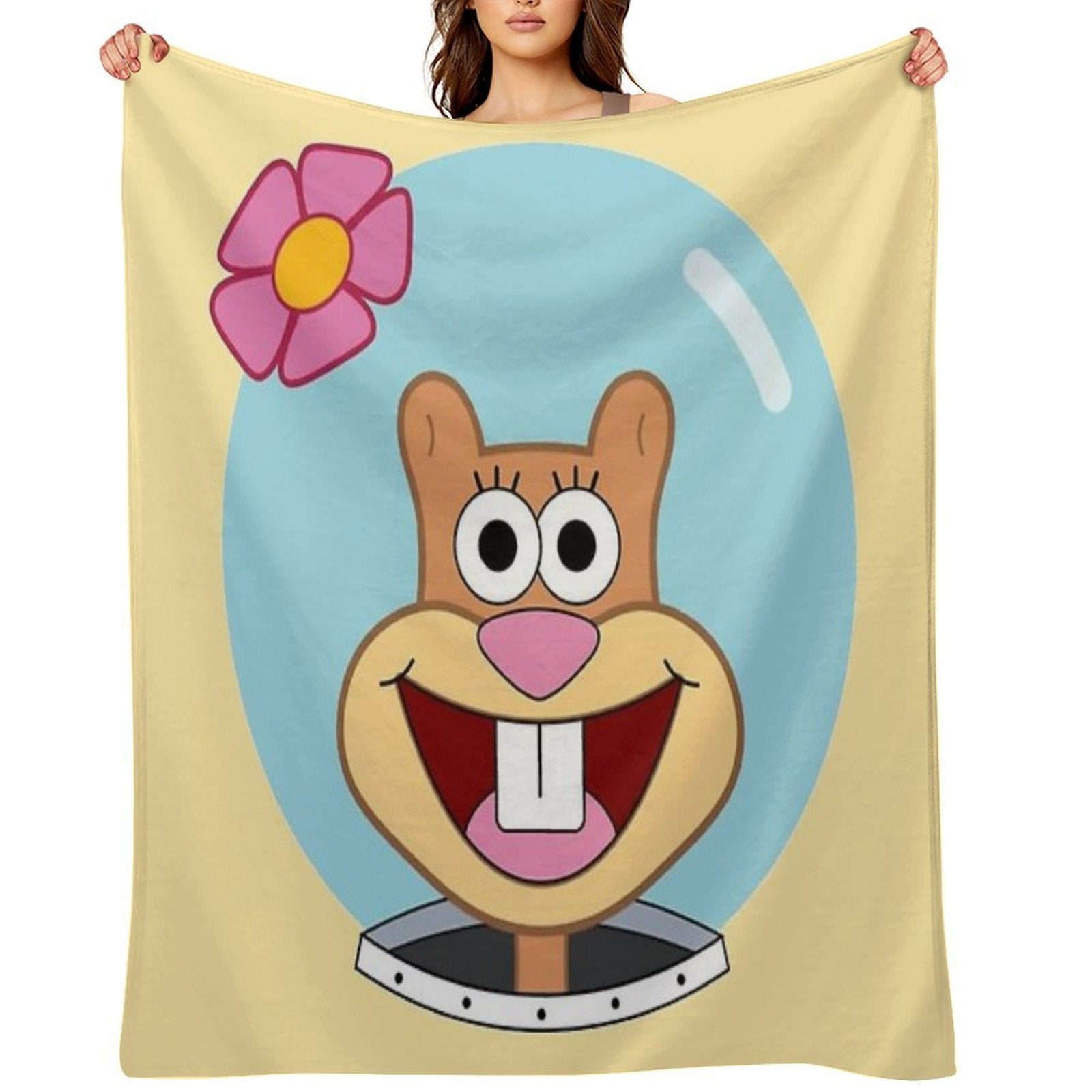 Sandy Cheeks Eco-conscious Throw Blanket