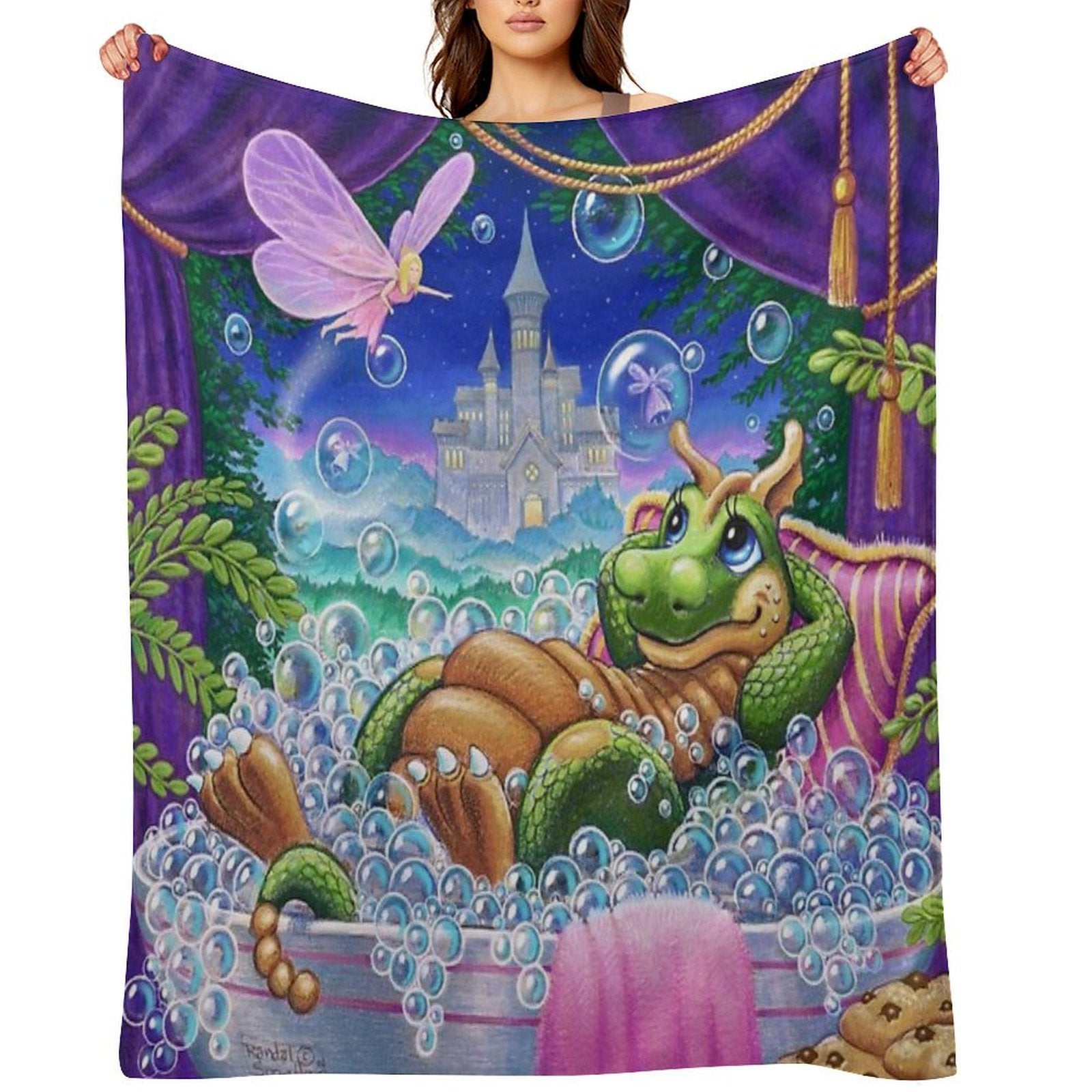 Bubble Fairies Eco-conscious Throw Blanket
