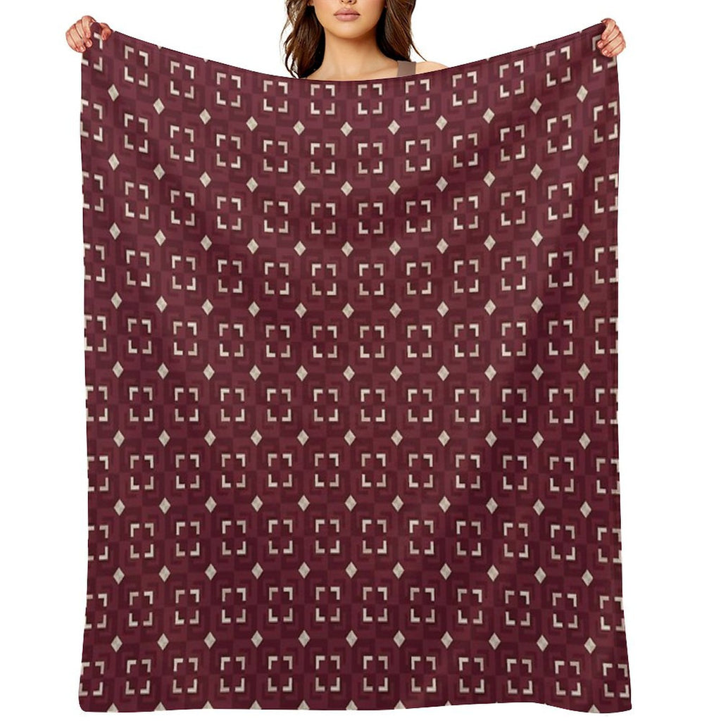 Red Pattern - Board Multi-functional Throw Blanket