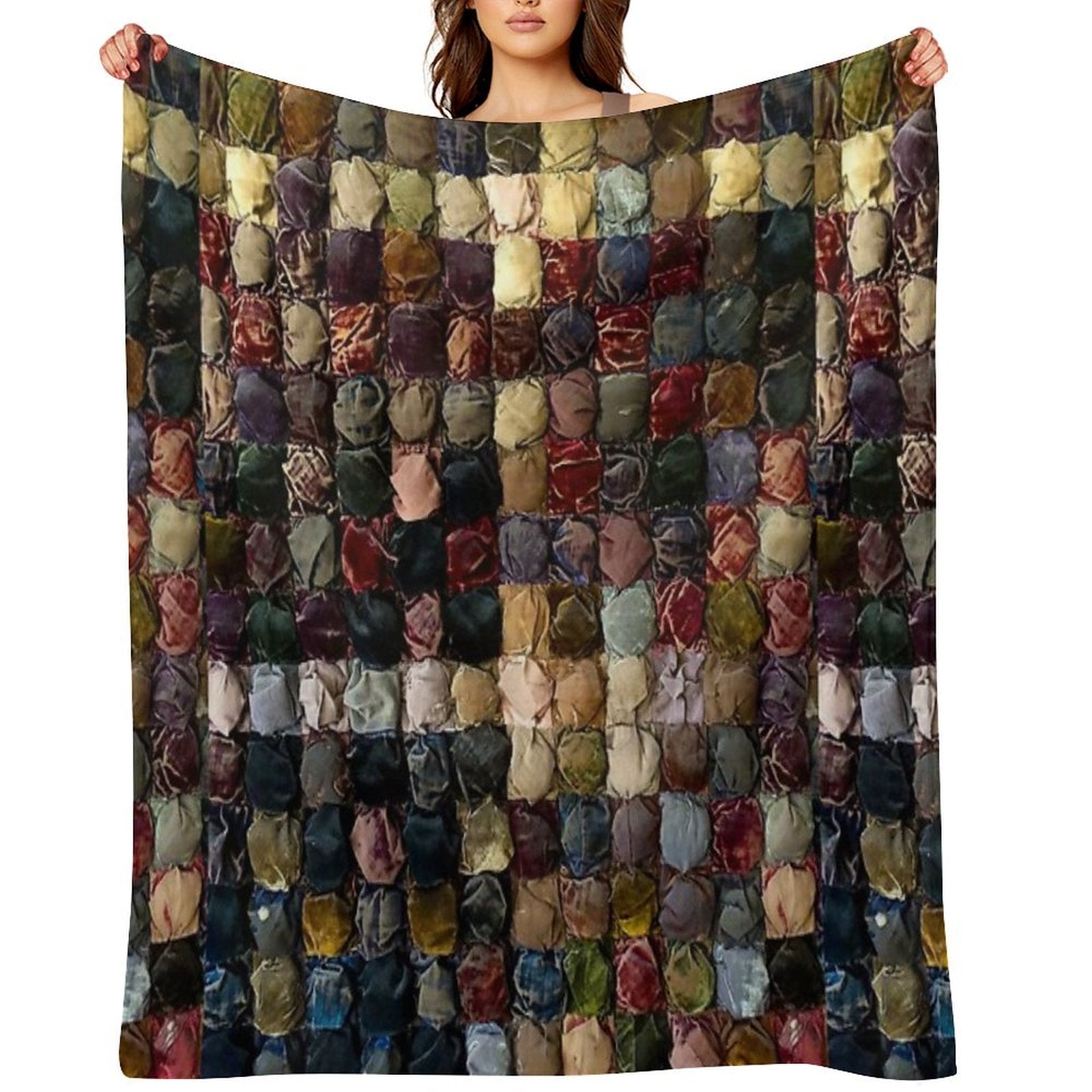 Great Grandmother's Velvet Quilt Quick-dry Throw Blanket