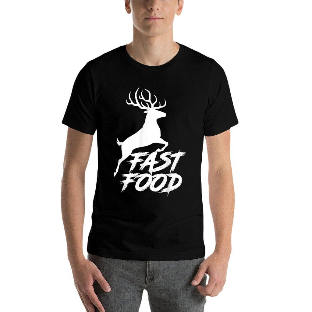 Deer Fast Food Hunting Gift Idea Fast Food Funny Hunter Deer  Affordable Price T-Shirt