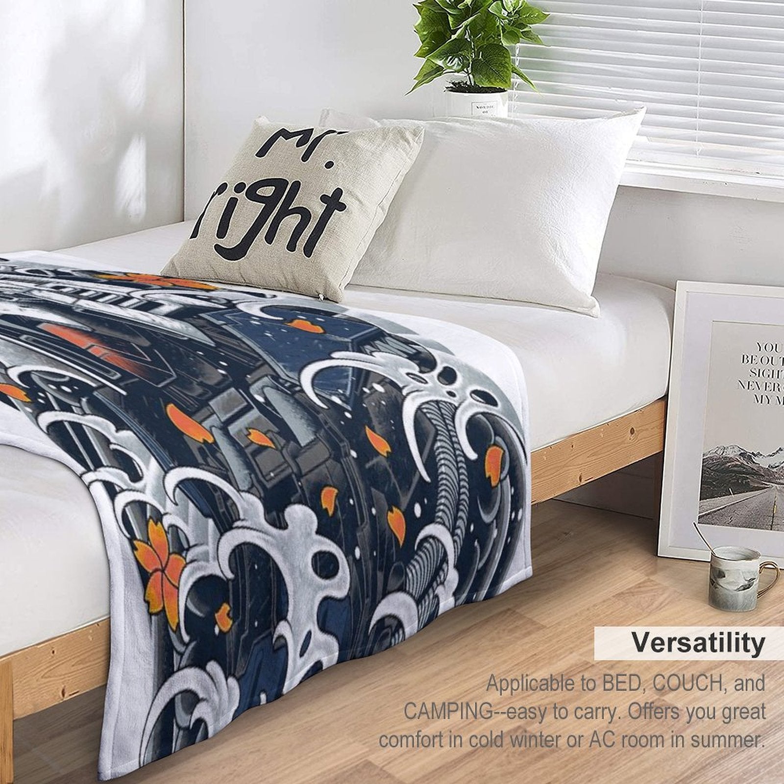 Nu Gundam Awesome Multi-functional Throw Blanket