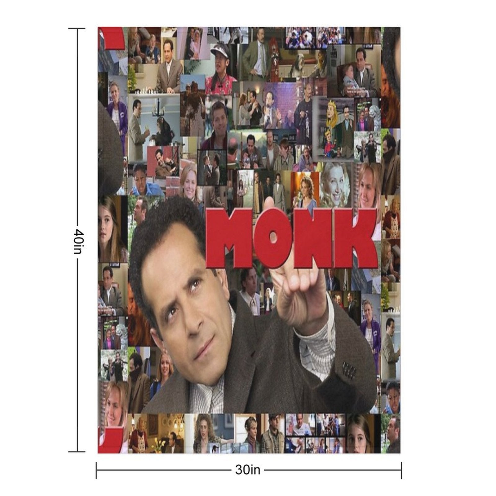 Adrian Monk Collage Gift-ready Throw Blanket