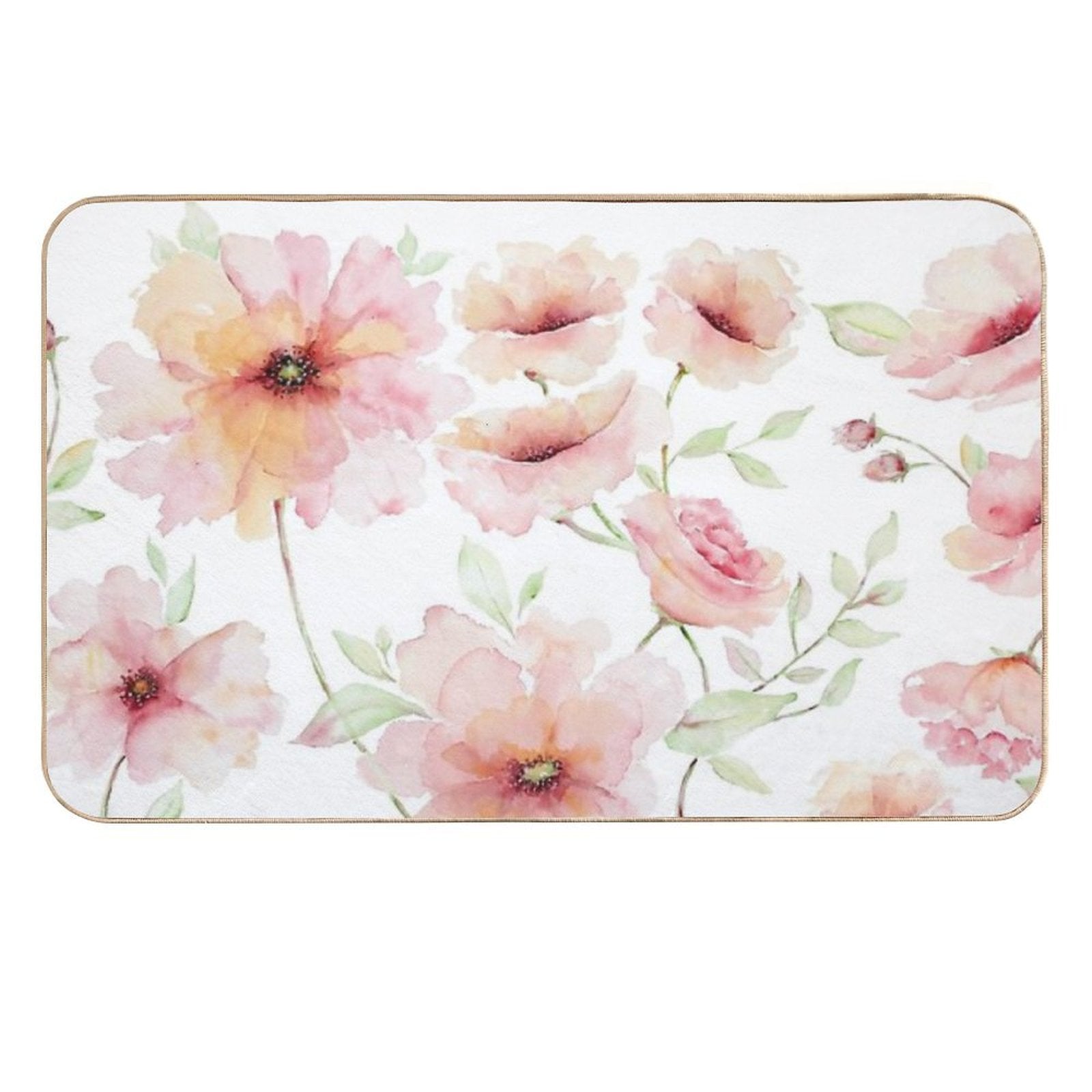 Summer Blush Florals C  Versatile Bath Mat