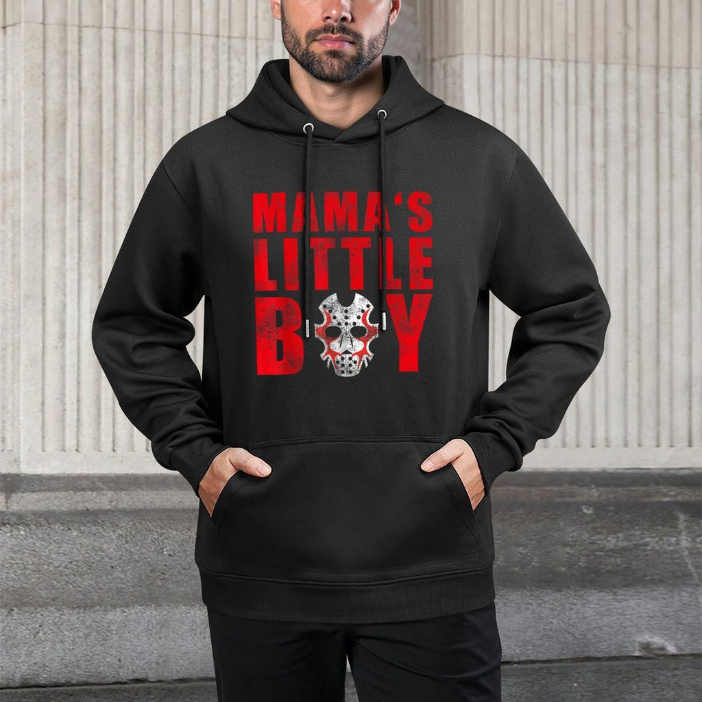Mamas Little Boy Halloween Costume Horror Friday Movie Relaxed Fit Hoodie