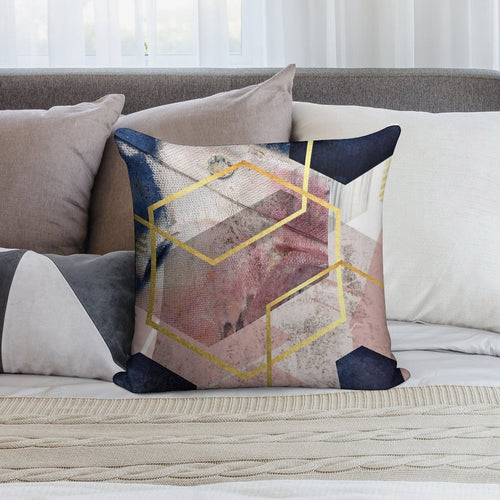 Abstract Geo Soft Warmth Comfort Throw Pillow