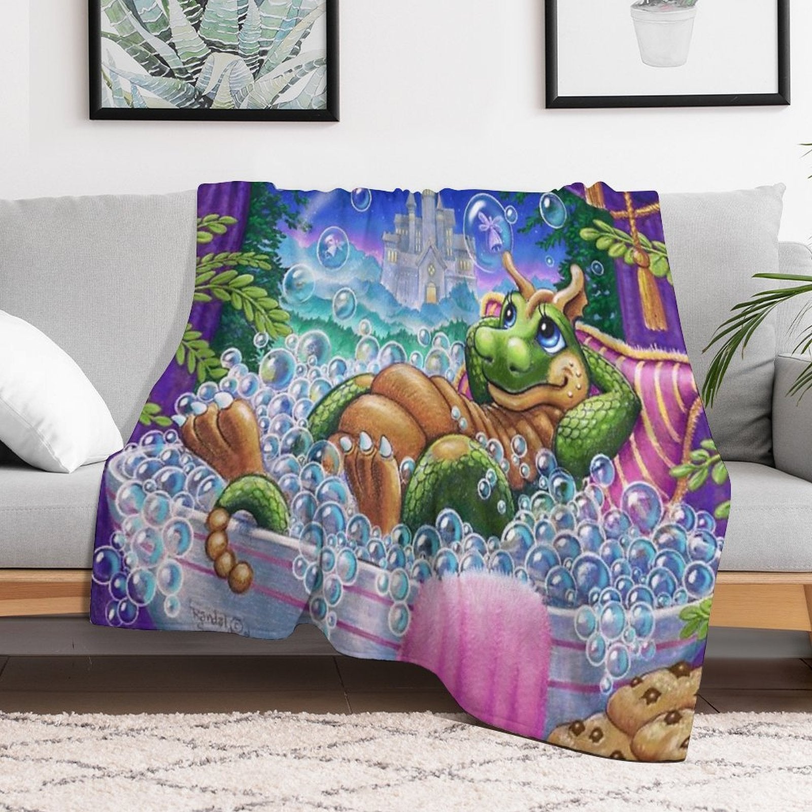 Bubble Fairies Eco-conscious Throw Blanket