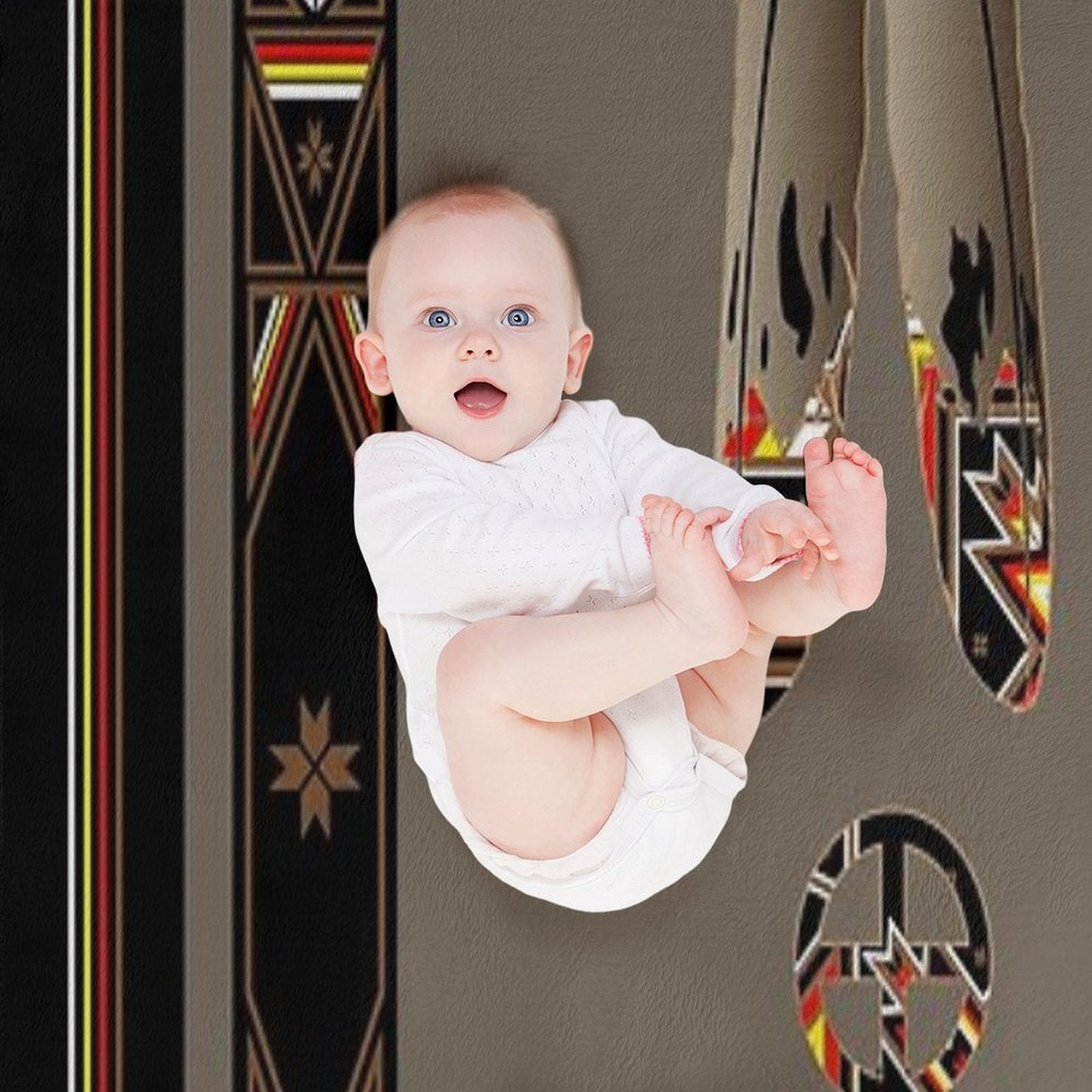 Lakota Design Travel-friendly Throw Blanket