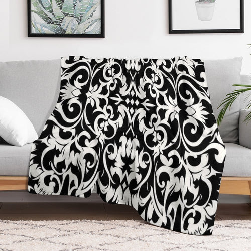 Baroque Wrinkle-free Throw Blanket