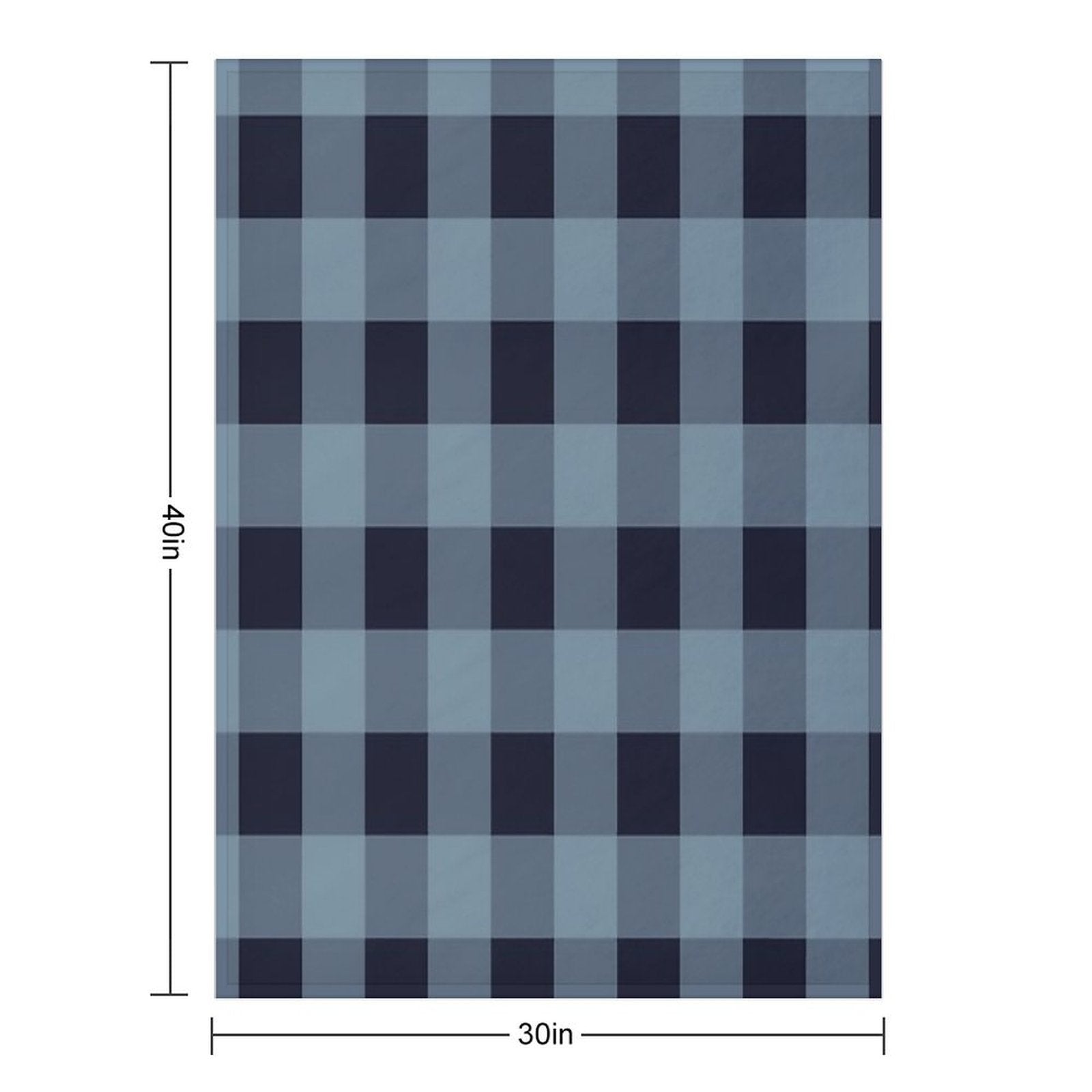 Turquoise And Navy Buffalo Plaid Premium Throw Blanket