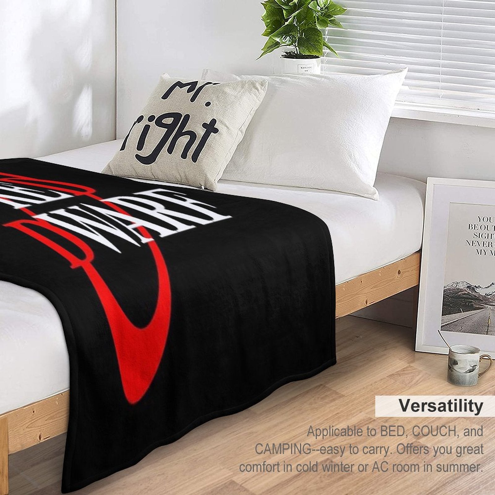 Red Dwarf Logo Durable Throw Blanket