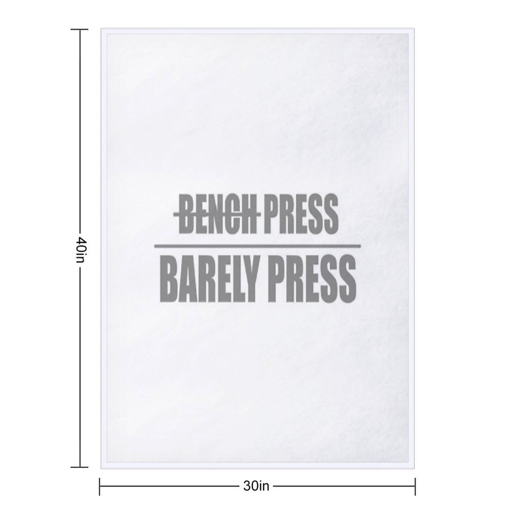 Bench Press, Barely Press Compact Throw Blanket