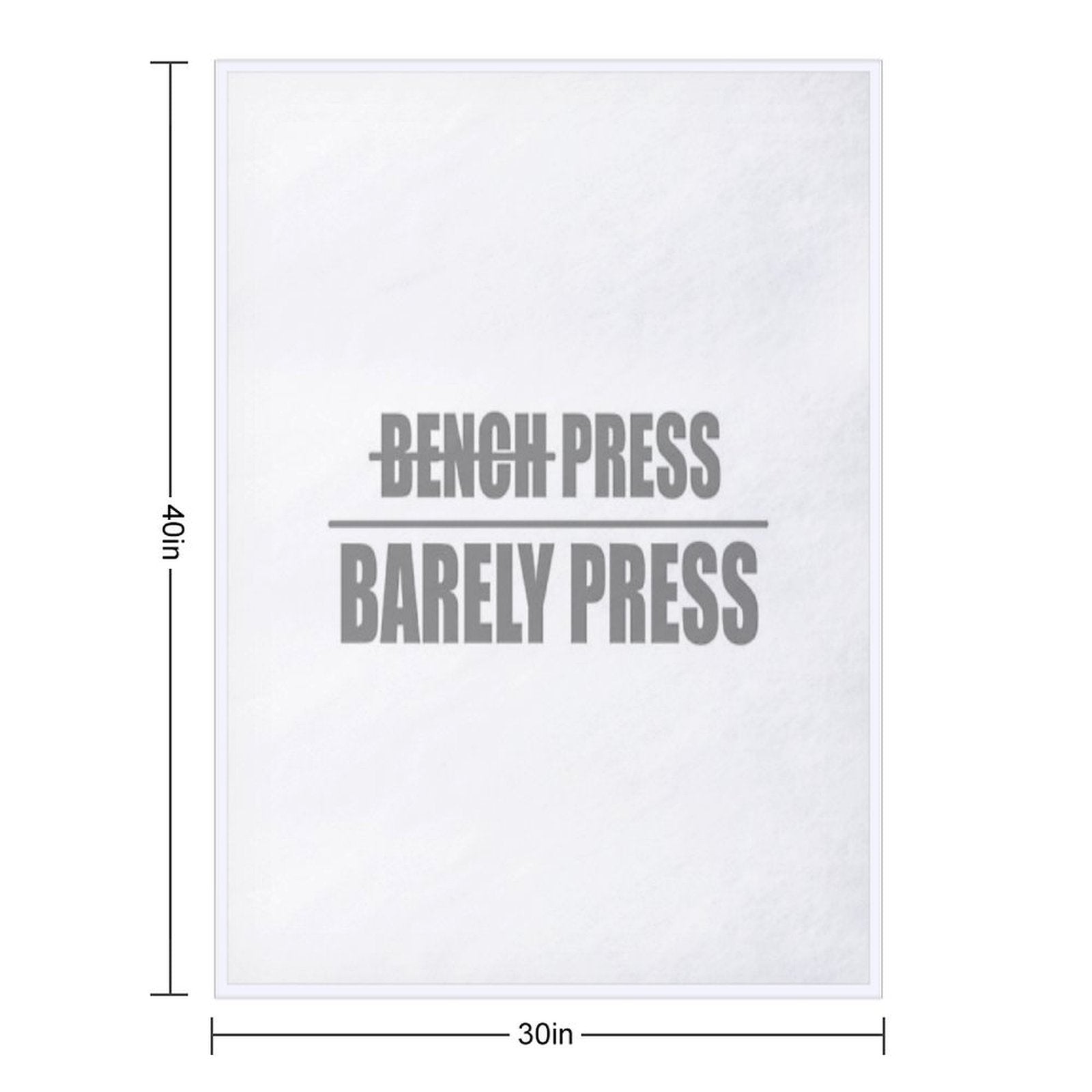 Bench Press, Barely Press Compact Throw Blanket