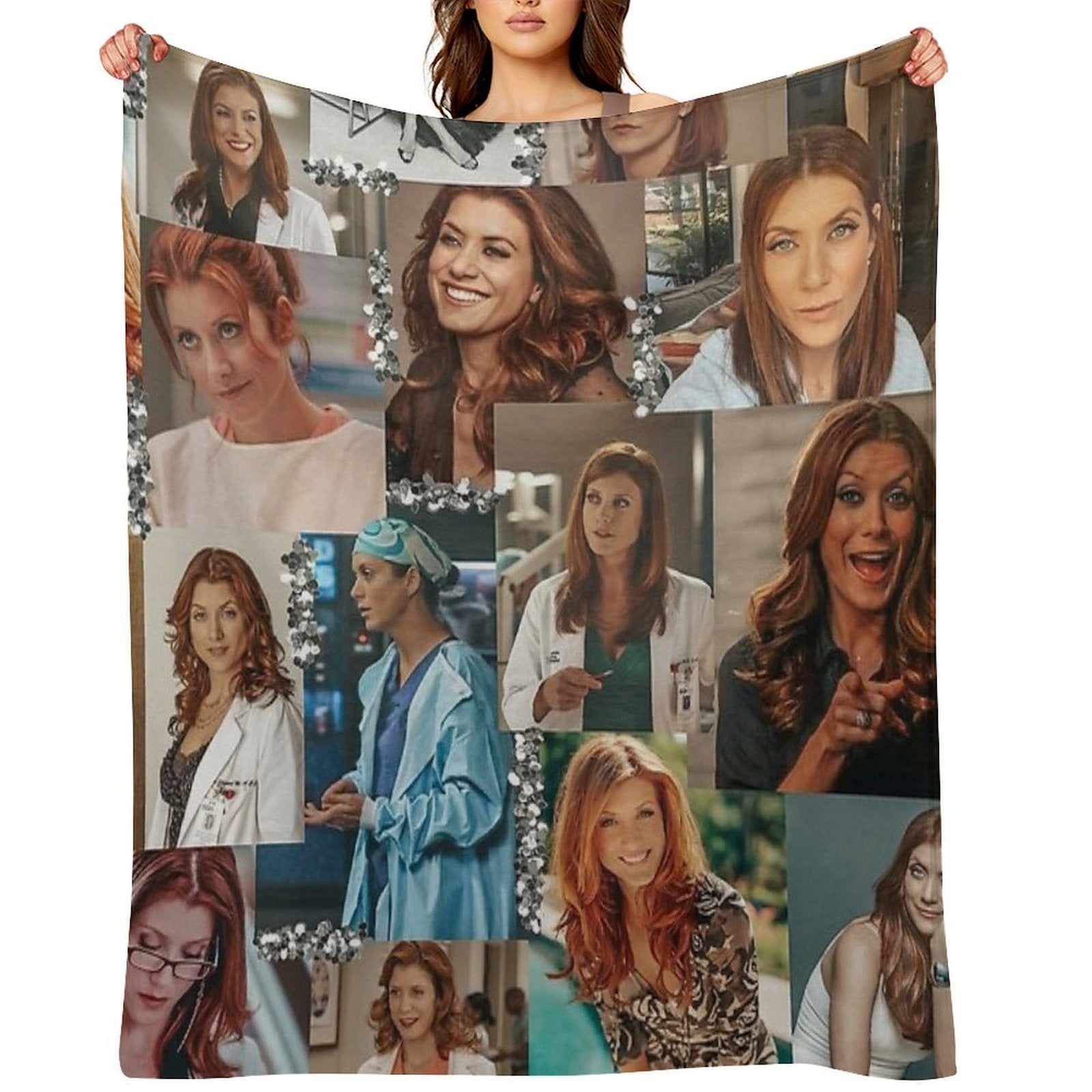 Addison Montgomery Collage ) All-season Throw Blanket
