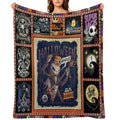 Jack Skeleton Photo Collage Gifts Multi-functional Throw Blanket