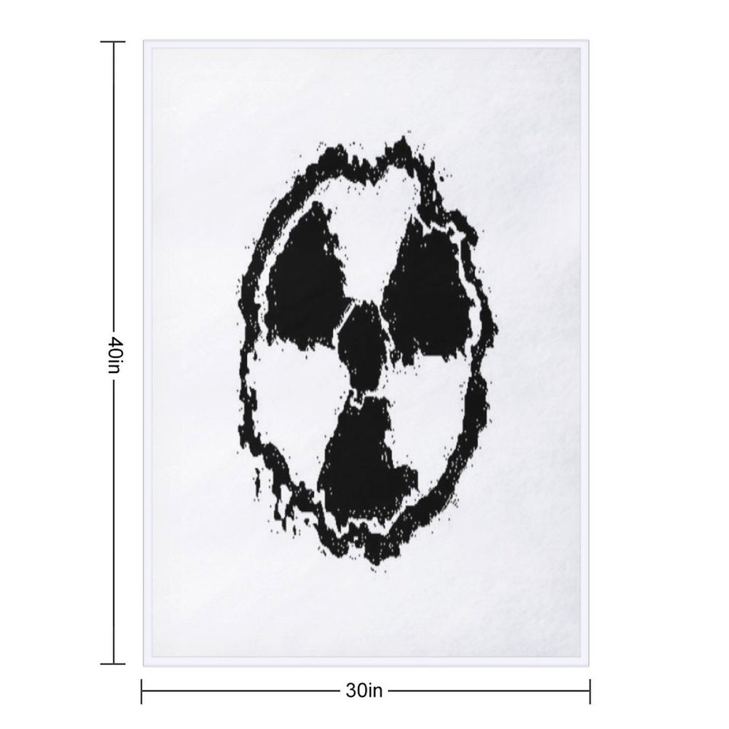 Toxic Hazard Embled Eco-conscious Throw Blanket