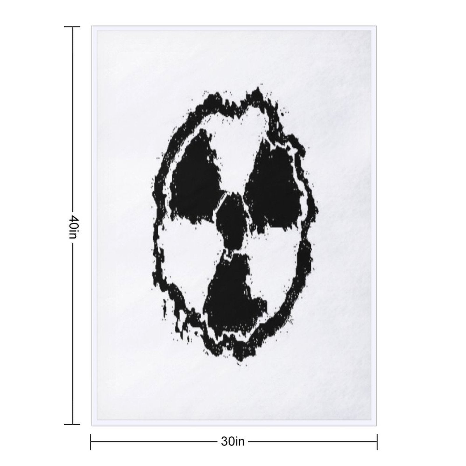 Toxic Hazard Embled Eco-conscious Throw Blanket