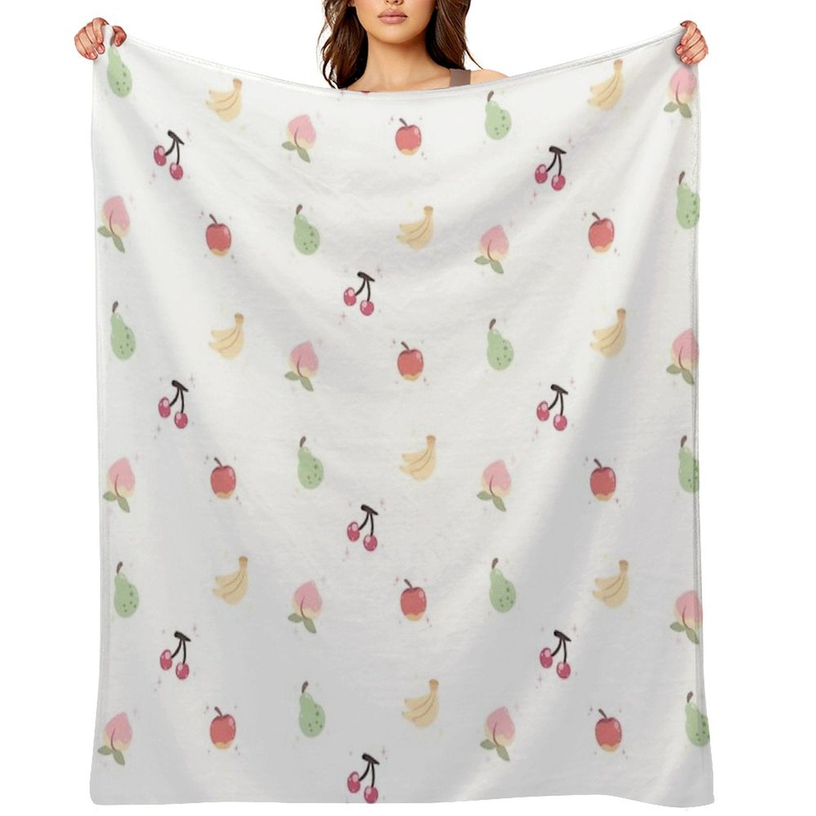 Cute Fruits Plush Throw Blanket