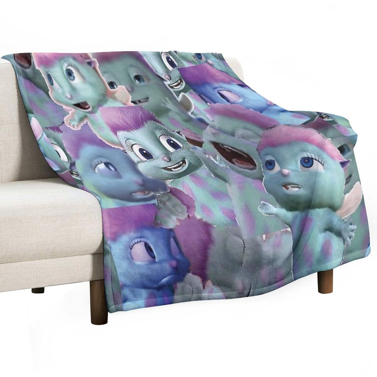 Bibble Collage Versatility Throw Blanket