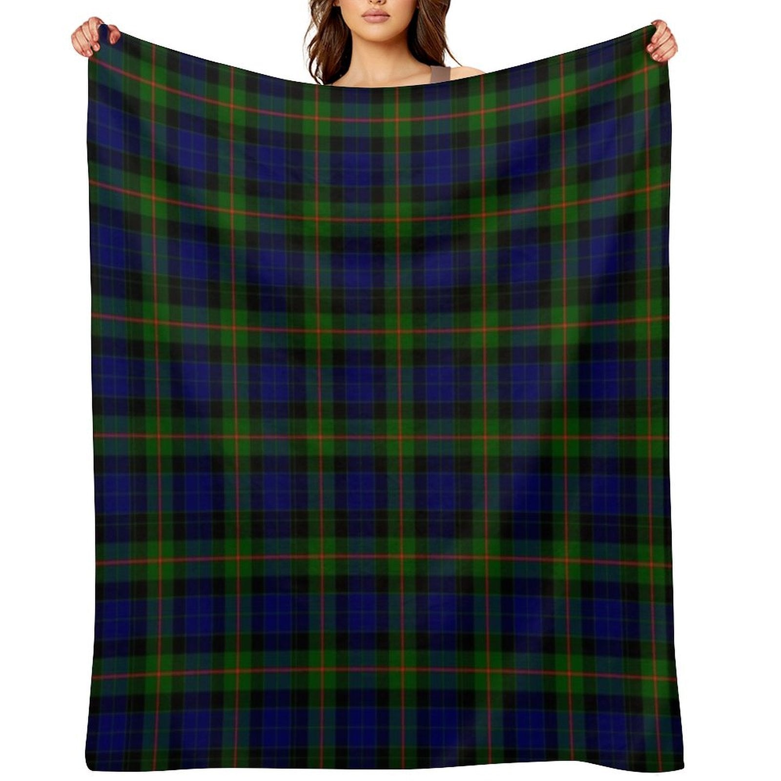 Clan Gunn Tartan Machine-washable Throw Blanket