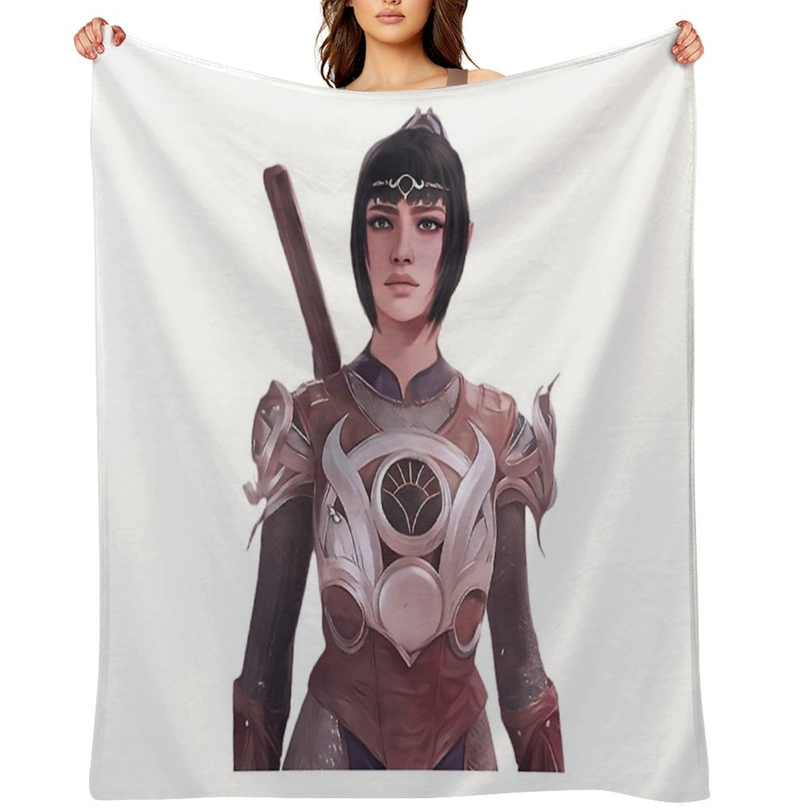 Shadowheart Baldurs Gate 3 Lightweight Throw Blanket