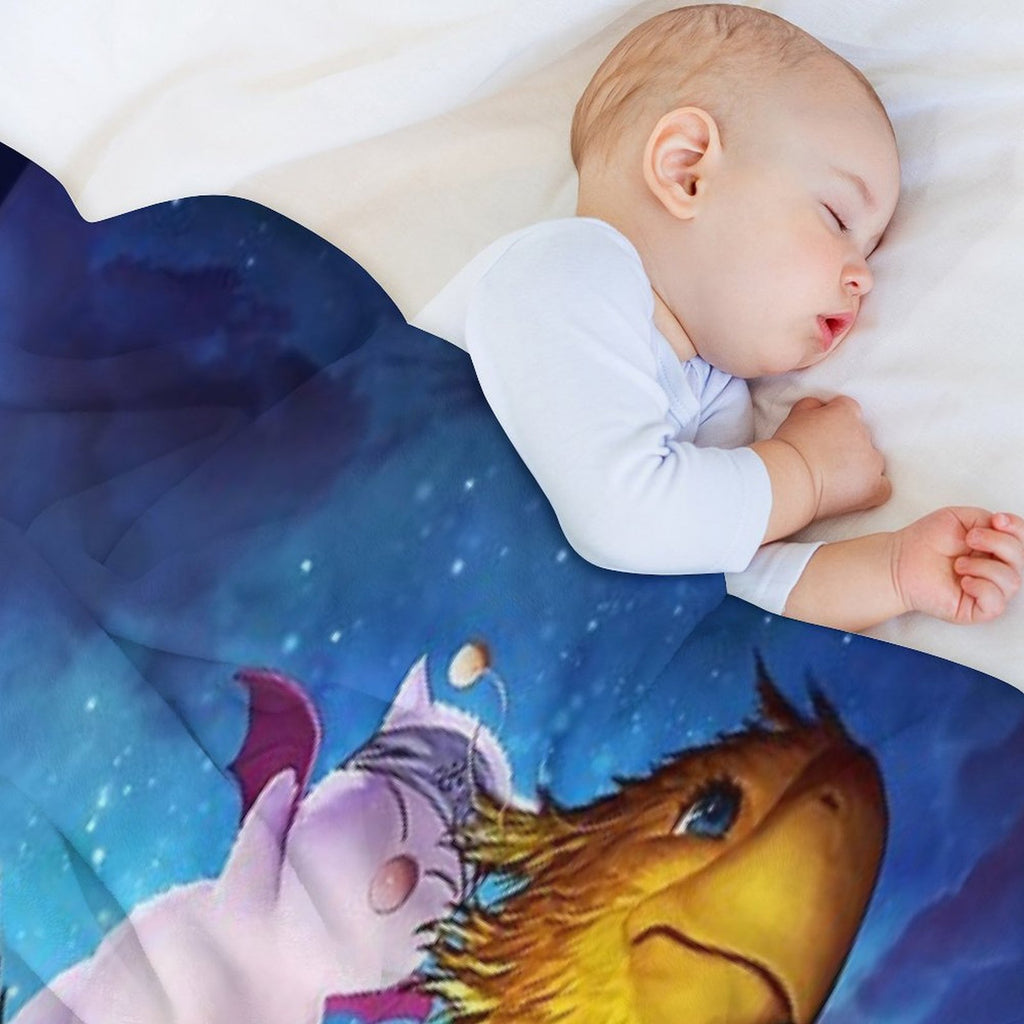 Chocobo & Mogry Easy Care Throw Blanket