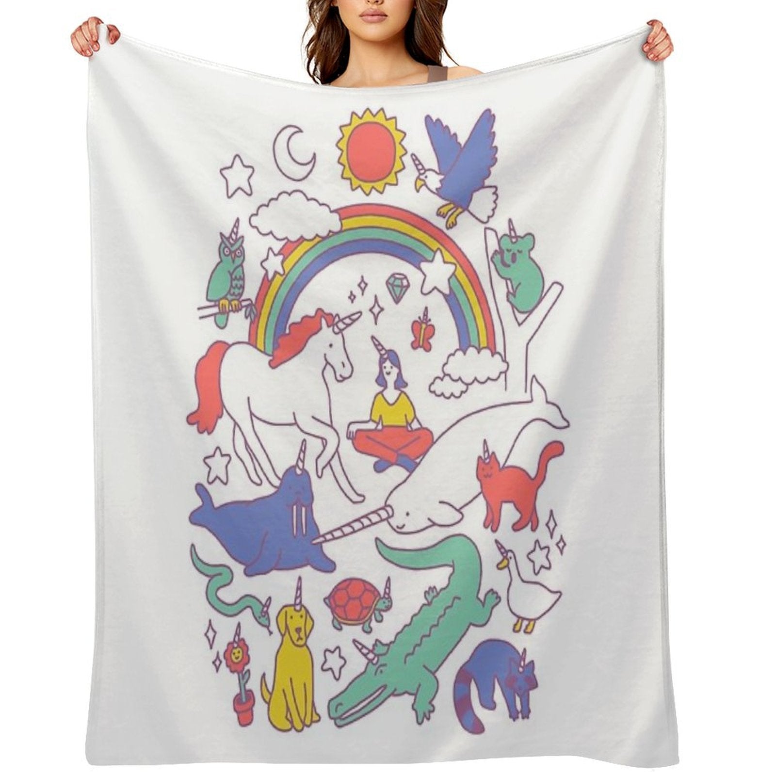 Unicorns! Premium Throw Blanket
