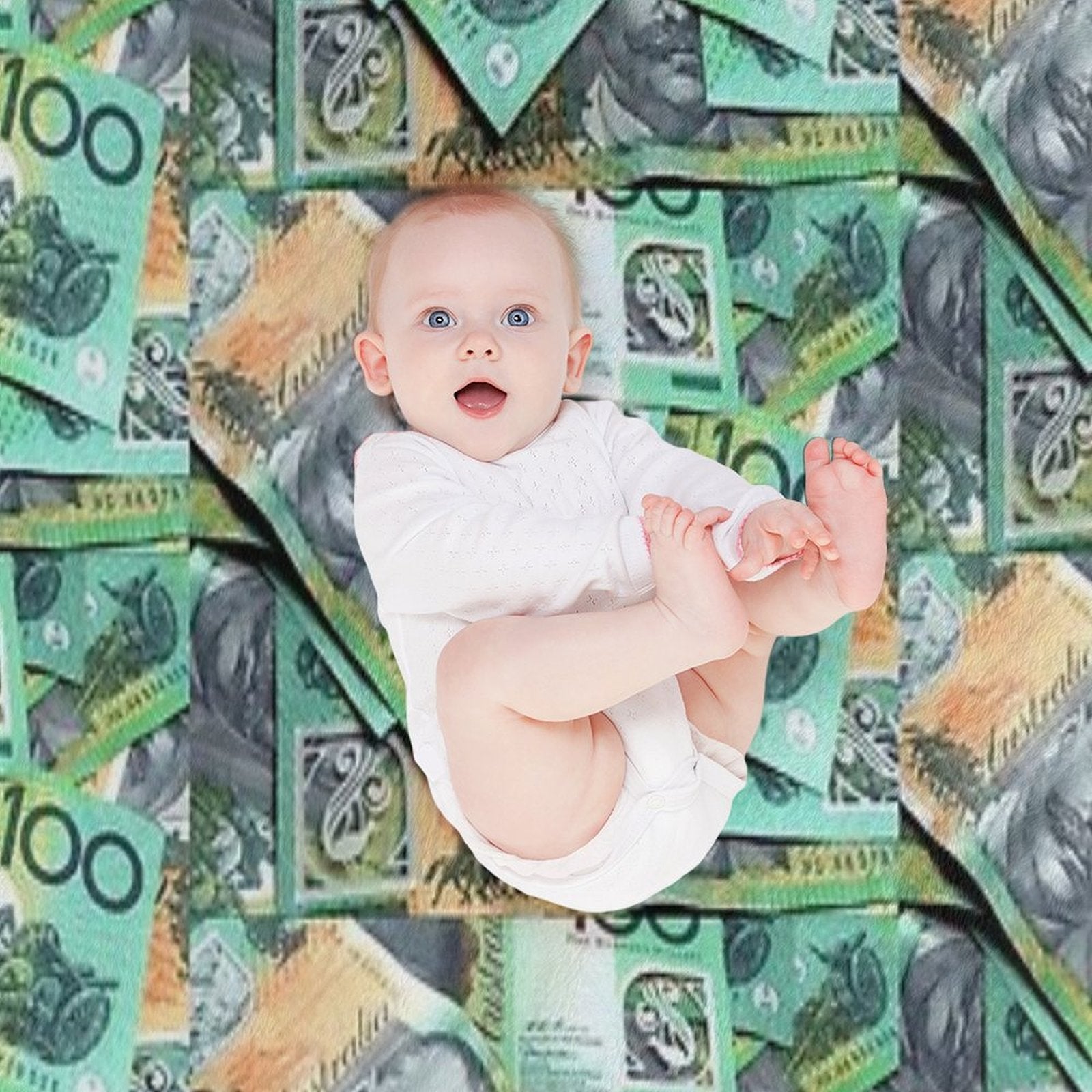 Australian $100 Notes Versatility Throw Blanket