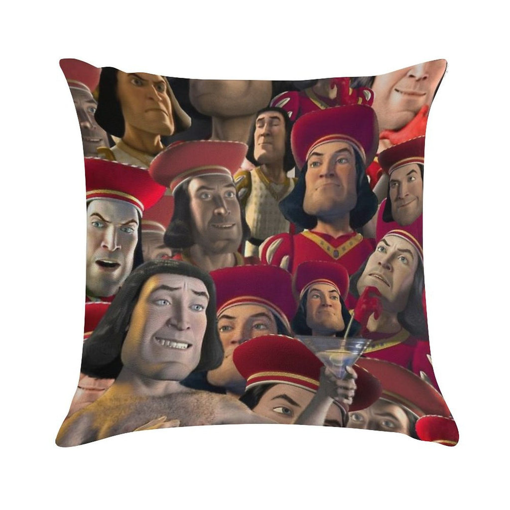 Lord Farquaad Soft Skin-Friendly Throw Pillow