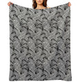 Zebra B  W Easy Care Throw Blanket