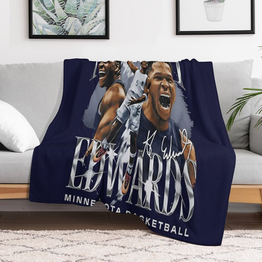 Anthony Edwards Travel-friendly Throw Blanket