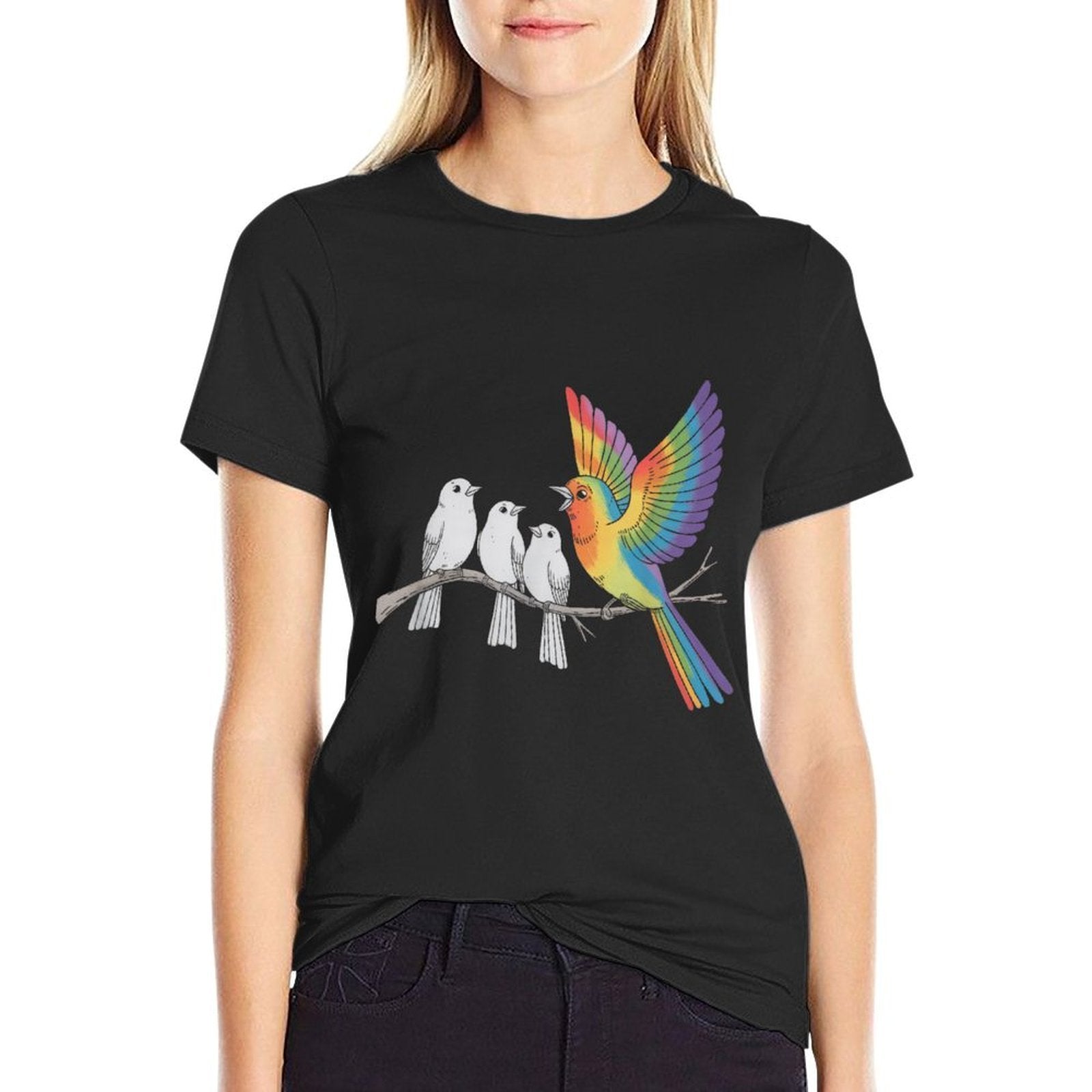 LGBT Pride Rainbow Ally Lesbian Bisexual Transgender  Summer-ready Fabric T-Shirt