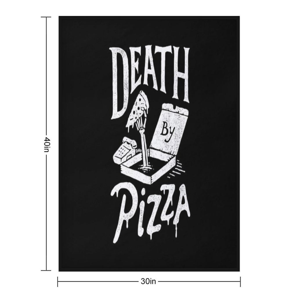 Death By Pizza Eco-conscious Throw Blanket