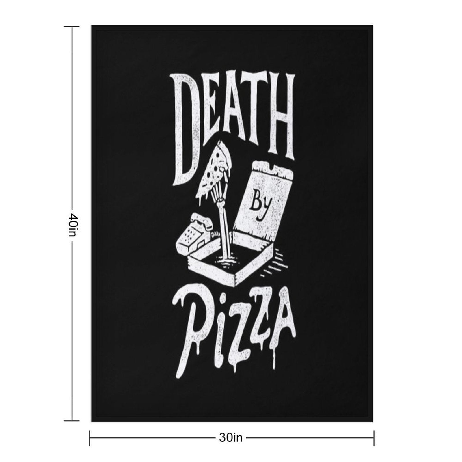 Death By Pizza Eco-conscious Throw Blanket