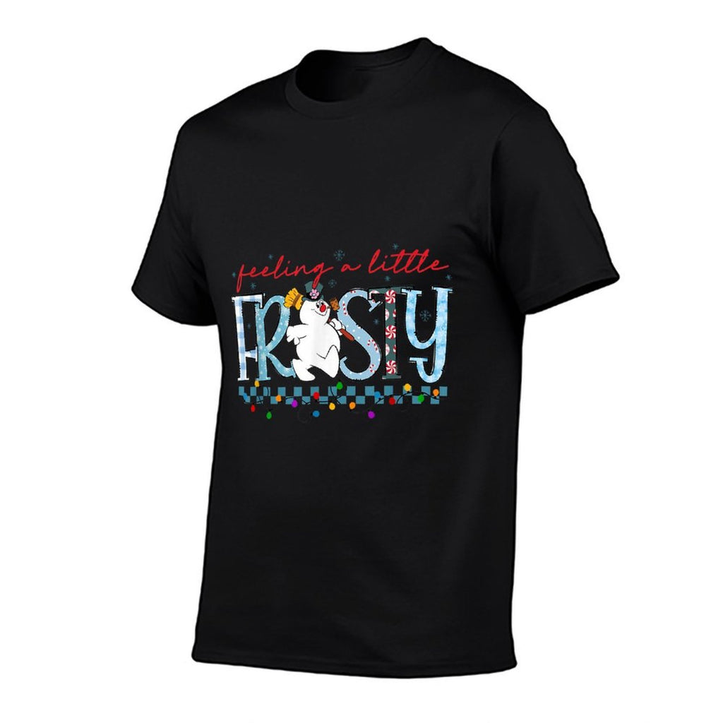 Feeling A Little Frosty Cute Snowman Christmas Humor Xmas  Breathable T-Shirt