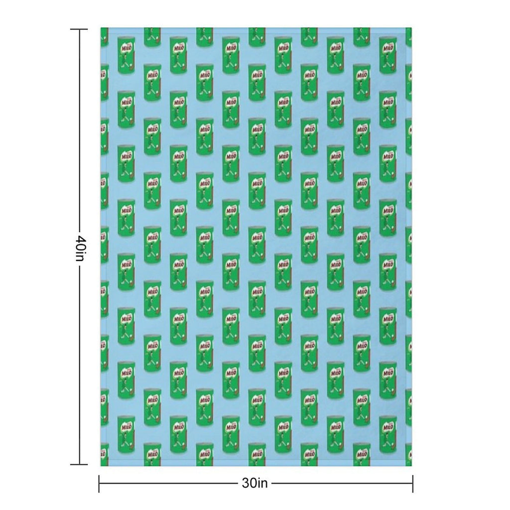 Milo Chocolate Powder Quick-dry Throw Blanket