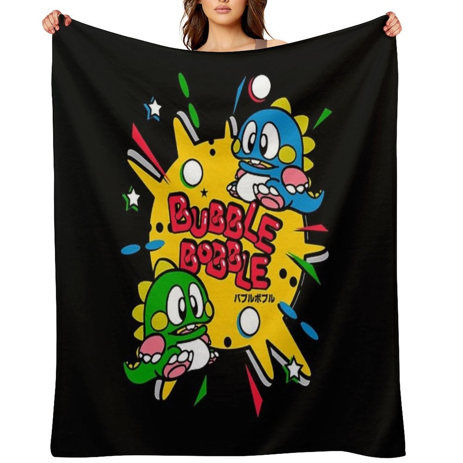 Bubble Bobble All-season Throw Blanket