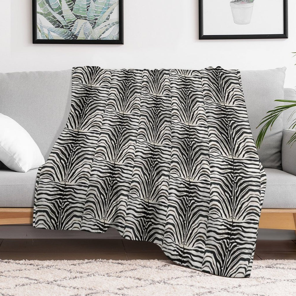 Zebra Anti-pilling Throw Blanket