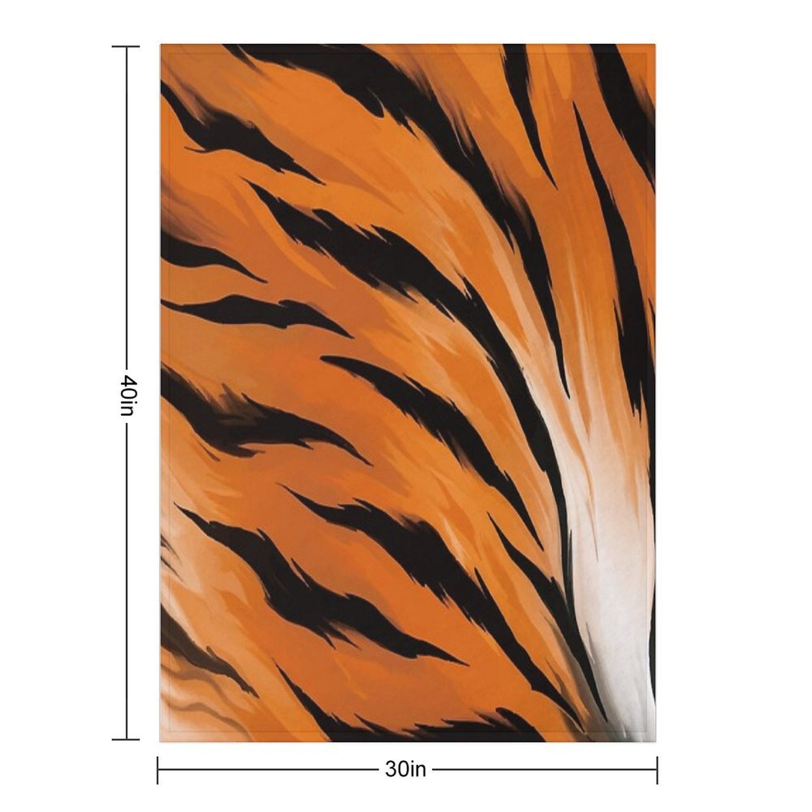 Tiger Pattern Shrink-resistant Throw Blanket