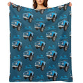 Blue Bronco Retro Bronco Comfort Throw Blanket