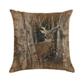 Deer Birchwood Buck Soft Fade-Resistant Throw Pillow