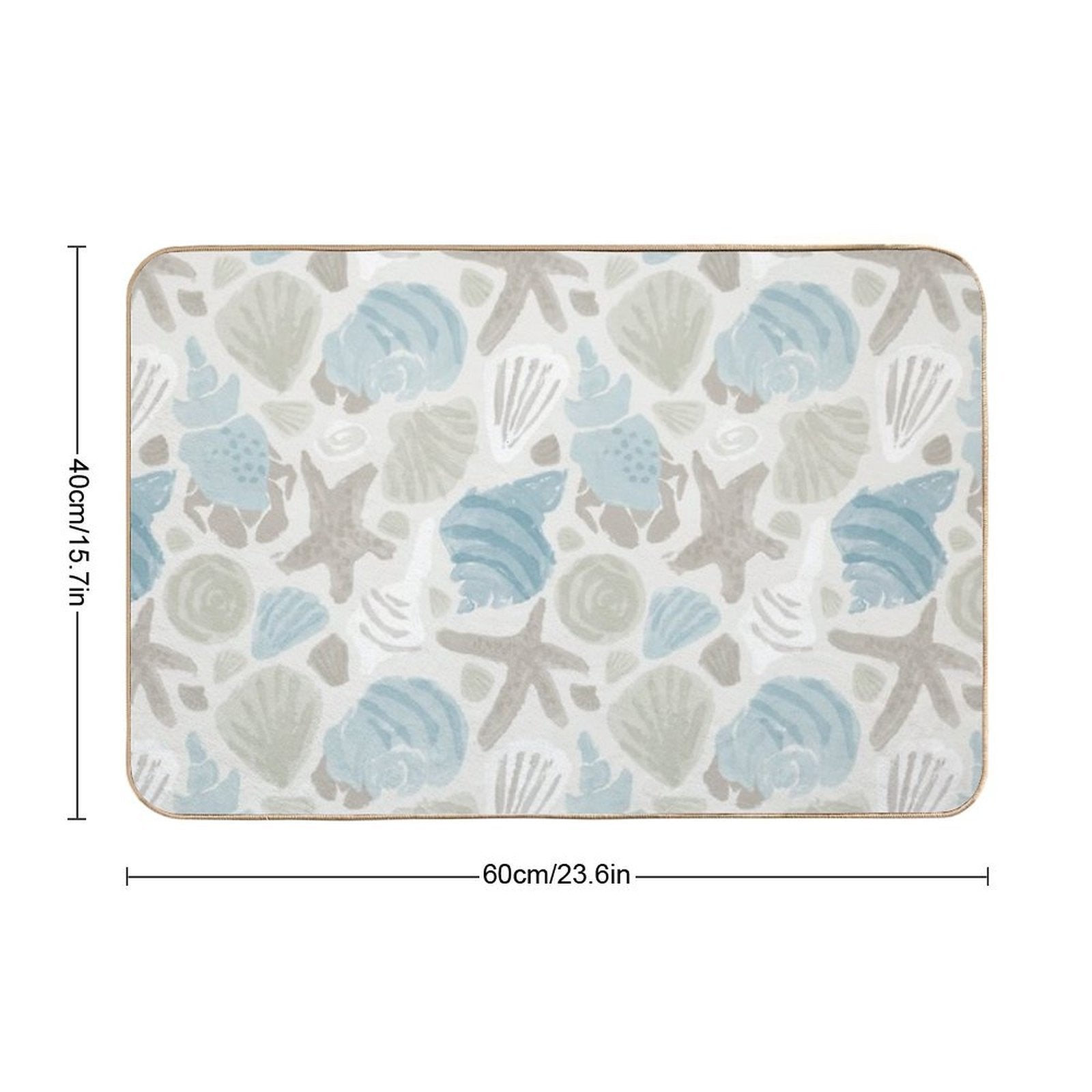 She Sells Seashells by The Seashore  Pet-Safe Bath Mat