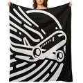 Airplane Decor Easy Care Throw Blanket