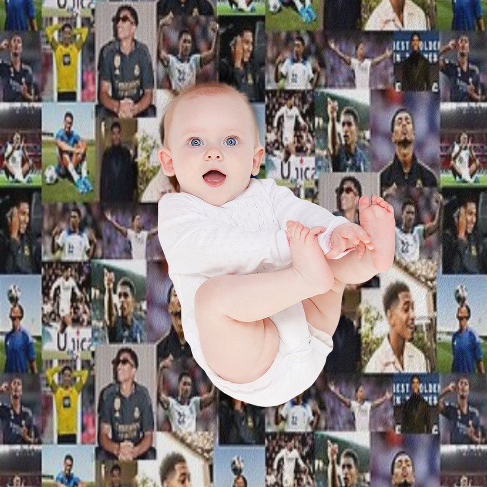 Jude Bellingham Collage Comfort Throw Blanket