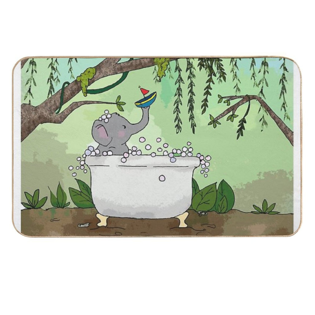 Bath Time !  Fade-Resistant Bath Mat