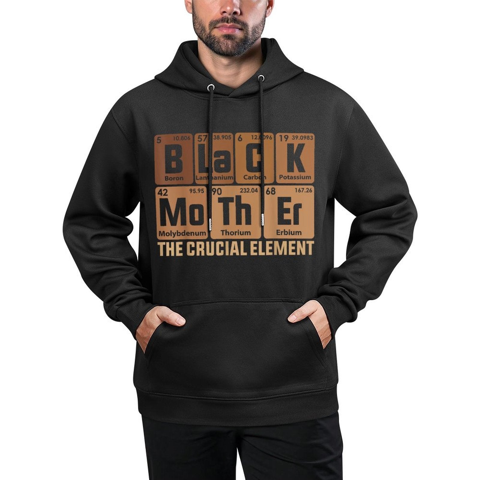 Black Mother Crucial Element Mothers Day Funny Black Mom Moisture-Wicking Hoodie